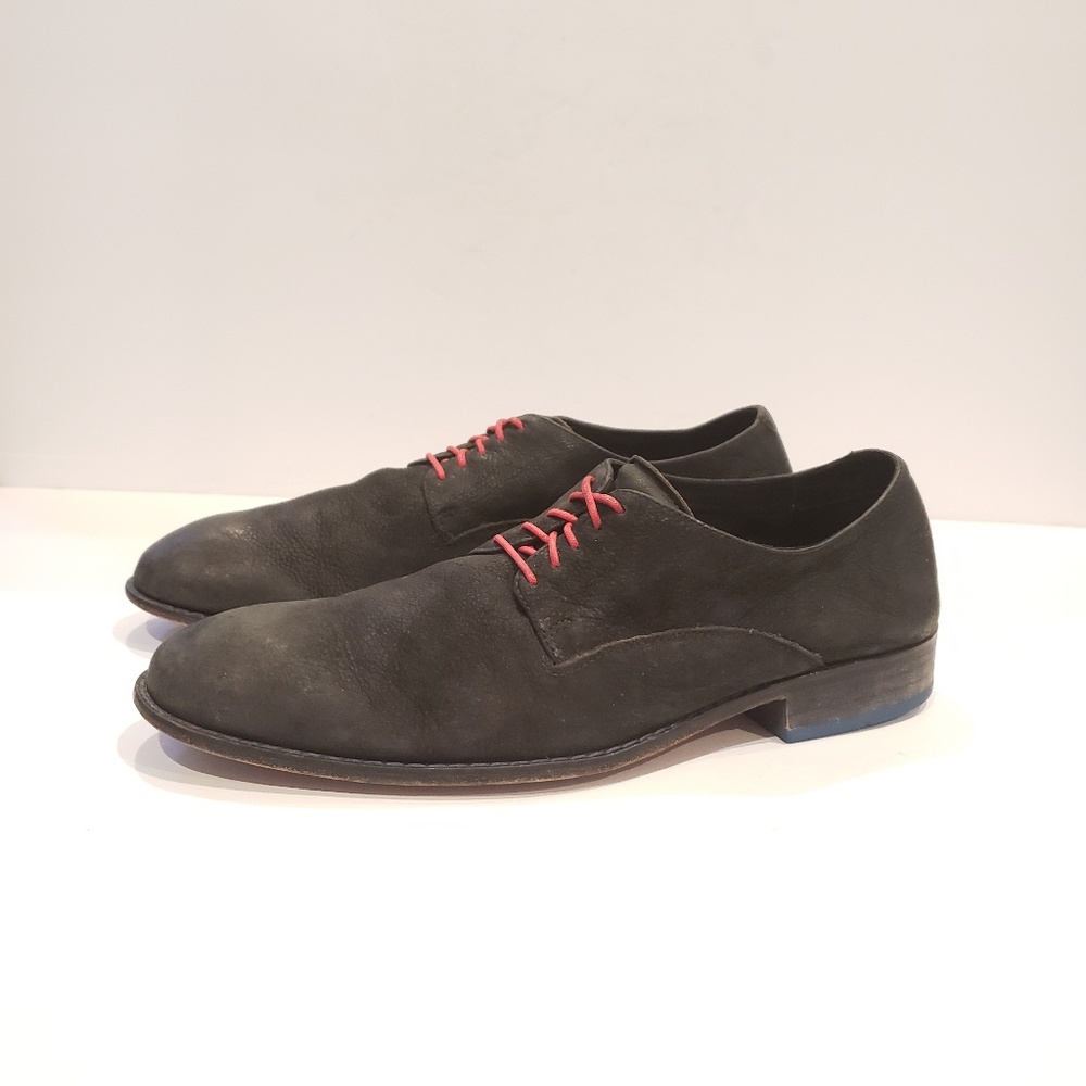 Cole Haan Mens shoes Nike Air size 12 black red dress shoes black with red laces